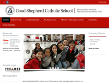 Tablet Screenshot of goodshepherdcatholicschool.org